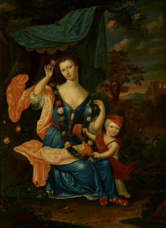Cornelia Philippina de Boodt and Her Son Jan Cornelis d'Ablaing van Giessenburg, Depicted as Flora and an Attendant