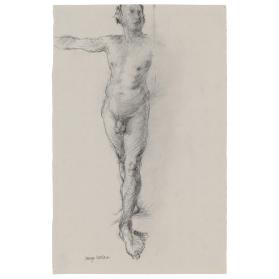 Untitled (study for Apple Pickers, full figure)