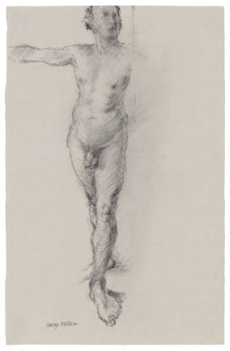 Untitled (study for Apple Pickers, full figure)