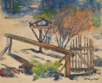 untitled (landscape with path bridge)
