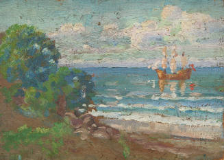 Three-masted Ship in Lake Ontario