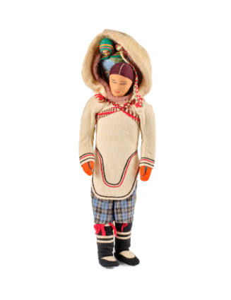 Inunguat (doll, female with infant)