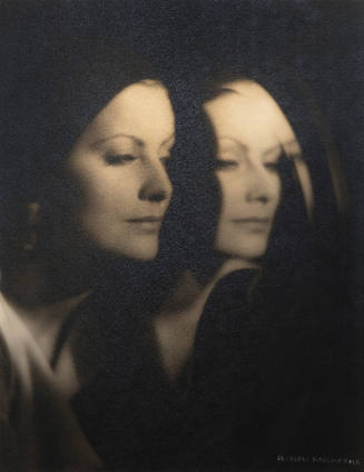 Greta Garbo (1905–1990) mirror portrait for “The Kiss”