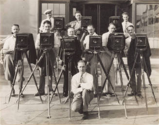 Clarence Sinclair Bull (1896–1979) with his Crew [photographer unknown]
