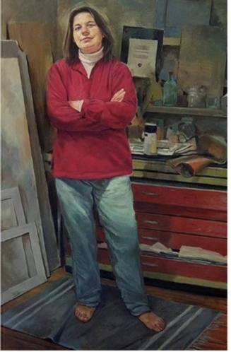 Cathy in her Studio