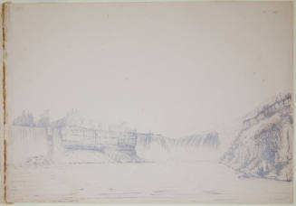 View of Canadian and American Falls at Niagara