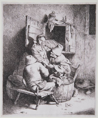 A Man Caressing a Tavern Hostess