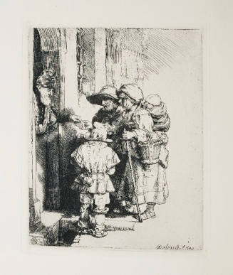 Beggars Receiving Alms at the Door of a House