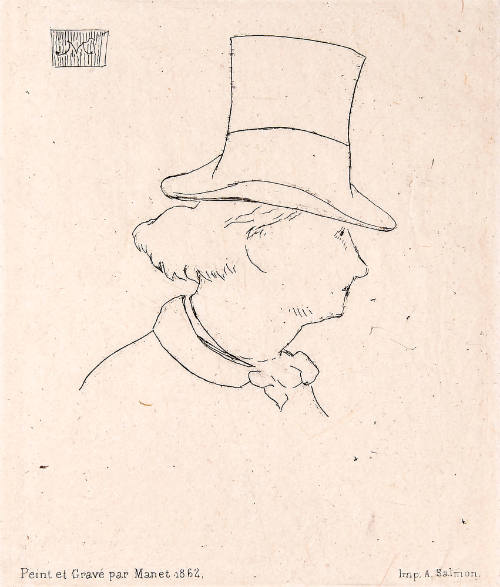 Charles Baudelaire in Profile