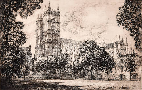 Westminster Abbey from Deans Yard