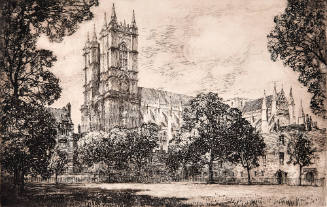 Westminster Abbey from Deans Yard