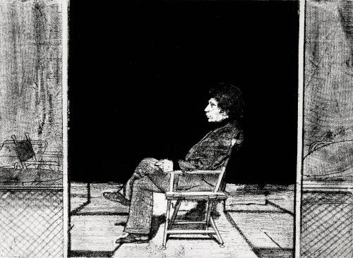 Seated Figure in Profile