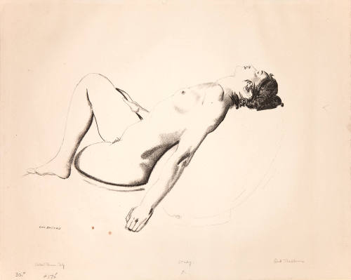 Nude Study, Woman Lying on a Pillow