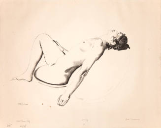 Nude Study, Woman Lying on a Pillow