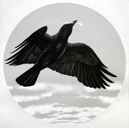Crow with Silver Spoon