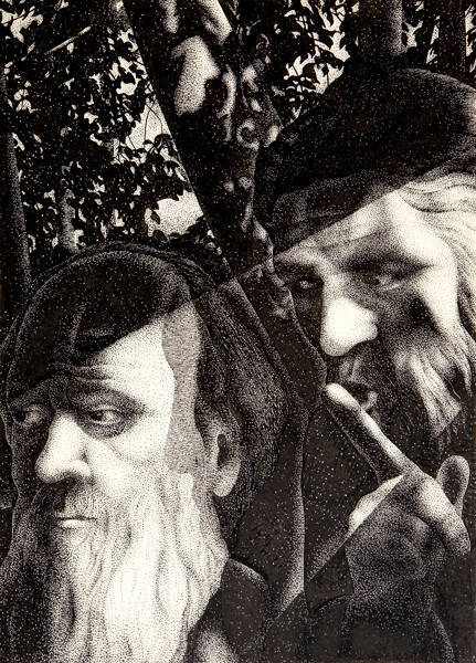 Monsieur Thenardier mutters "hush!” to Jean Valjean (Les Misérables)