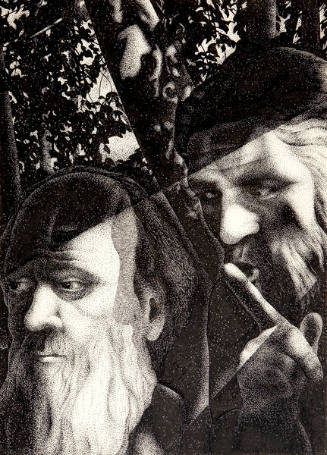 Monsieur Thenardier mutters "hush!” to Jean Valjean (Les Misérables)