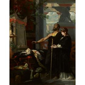 Les adieux d'Oedipe aux cadavres de sa femme et de ses fils