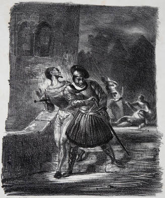 Mephistopheles et Faust Fuyant Apres Le Duel