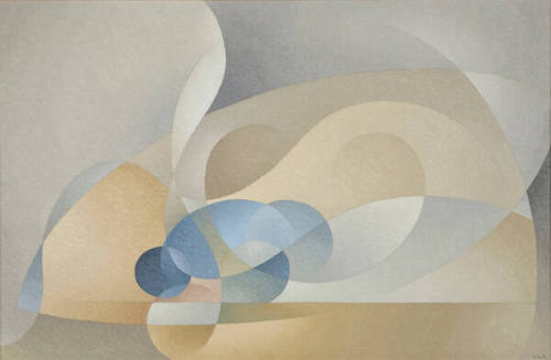 Abstract in Blue and Gold
