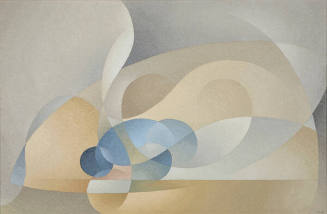 Abstract in Blue and Gold