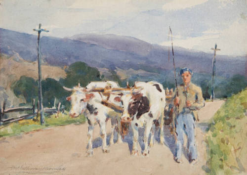 Untitled (Farm Road Near Peekill Hudson Highlands)