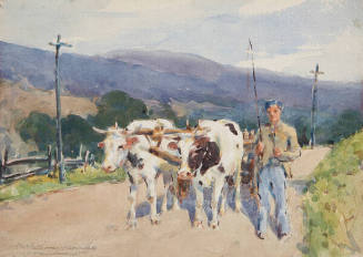 Untitled (Farm Road Near Peekill Hudson Highlands)