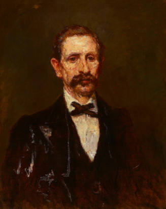 Man Wearing a Bowknotted Cravat