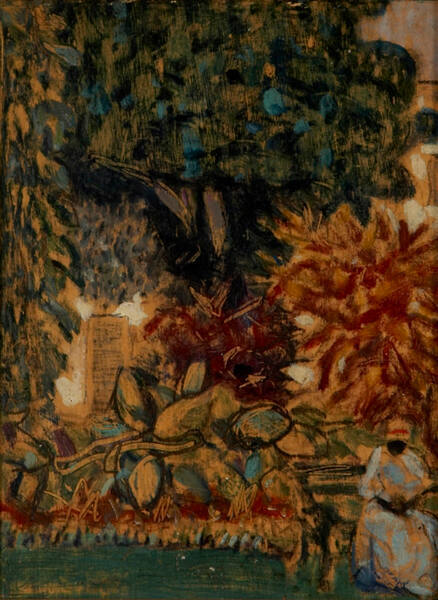 Figure Seated in a Park