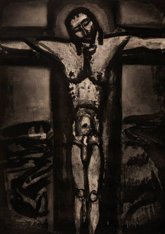 Sous un Jesus en croix oublie la .. / Beneath a forgotten crucifix