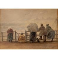 After the Gale: Figures on a Pier