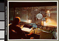 ON: Hamilton - Dofasco steel mill: Control room in sheet rolling mill