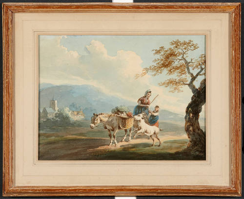 A Peasant Woman, Her Child and a Donkey