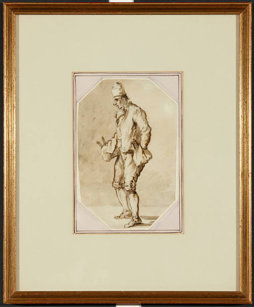 A Man Wearing a Tall Hat and Carrying Bottles in his Jacket Pockets, Cry of London (?)