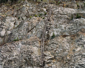 Railcuts #12, Trans Canada Highway Construction Project, Hope, British Columbia, Canada  1985