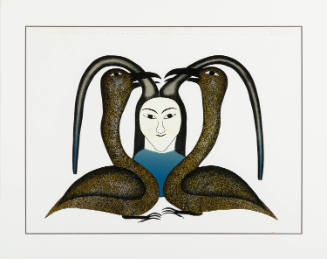 Birds Braid Woman's Hair