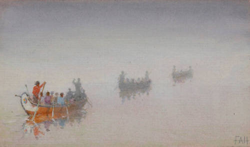 Canoes in a Fog, Lake Superior