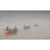 Canoes in a Fog, Lake Superior