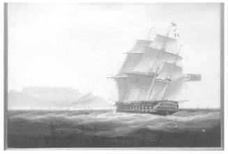 East Indiaman 'Edinburgh' (?) at Cape Town