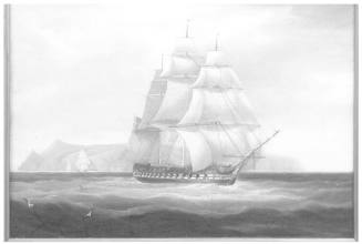 The 'Essex' Leaving St. Helena