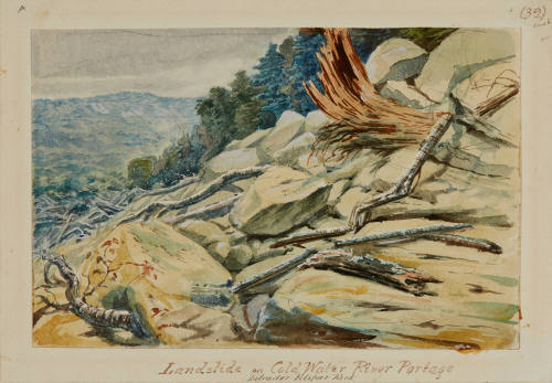 Landslide on Cold Water River, Portage
