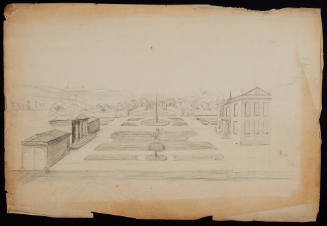 Vista Showing a Formal Garden