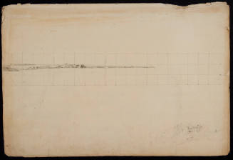 Topographical View of a City at Waters Edge