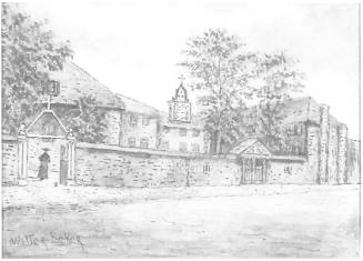 The Old Seminary Gate and Clock, Montreal in 1888