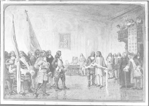 Frontenac Receiving the Envoy of Phips
