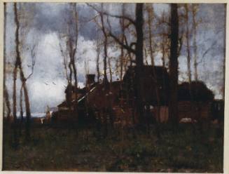 Old Farm at Beaudeloup, France, by Moonlight