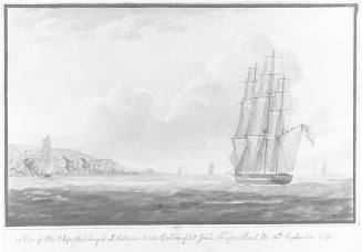A View of the U.S.S. Michelangelo at Entrance to the Harbour of St. John's Newfoundland, the 15 September, 1834.