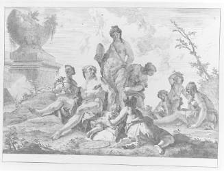 Venere e Vulcano con tre ninfe e tre amorini