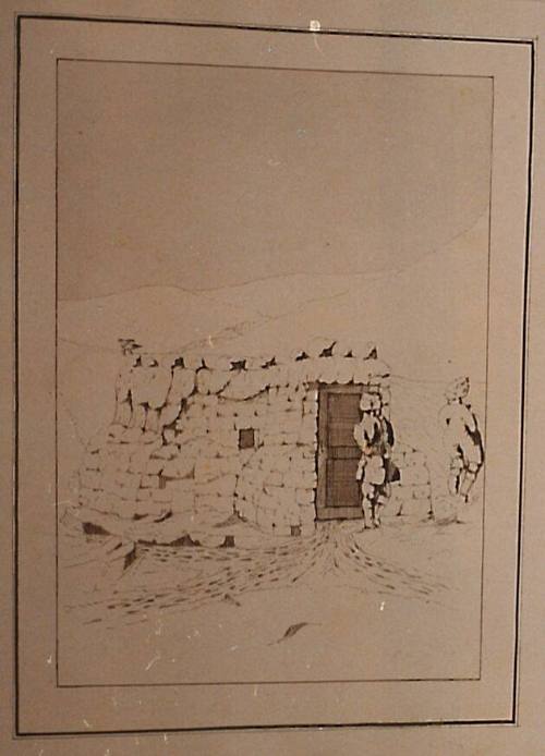 Ice House with Two Figures