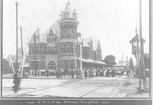 T.H. & B Ry. Station Hamilton